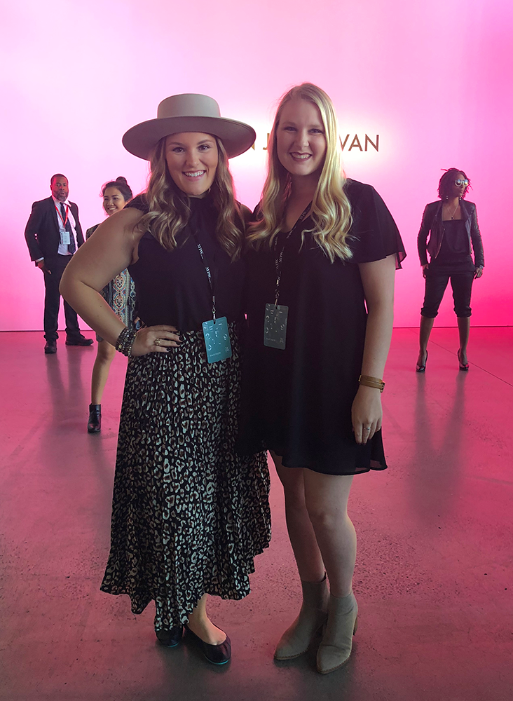 Marketing students at New York Fashion Week