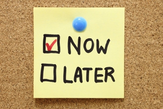 now later