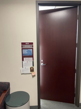 Mike Shaub's office door