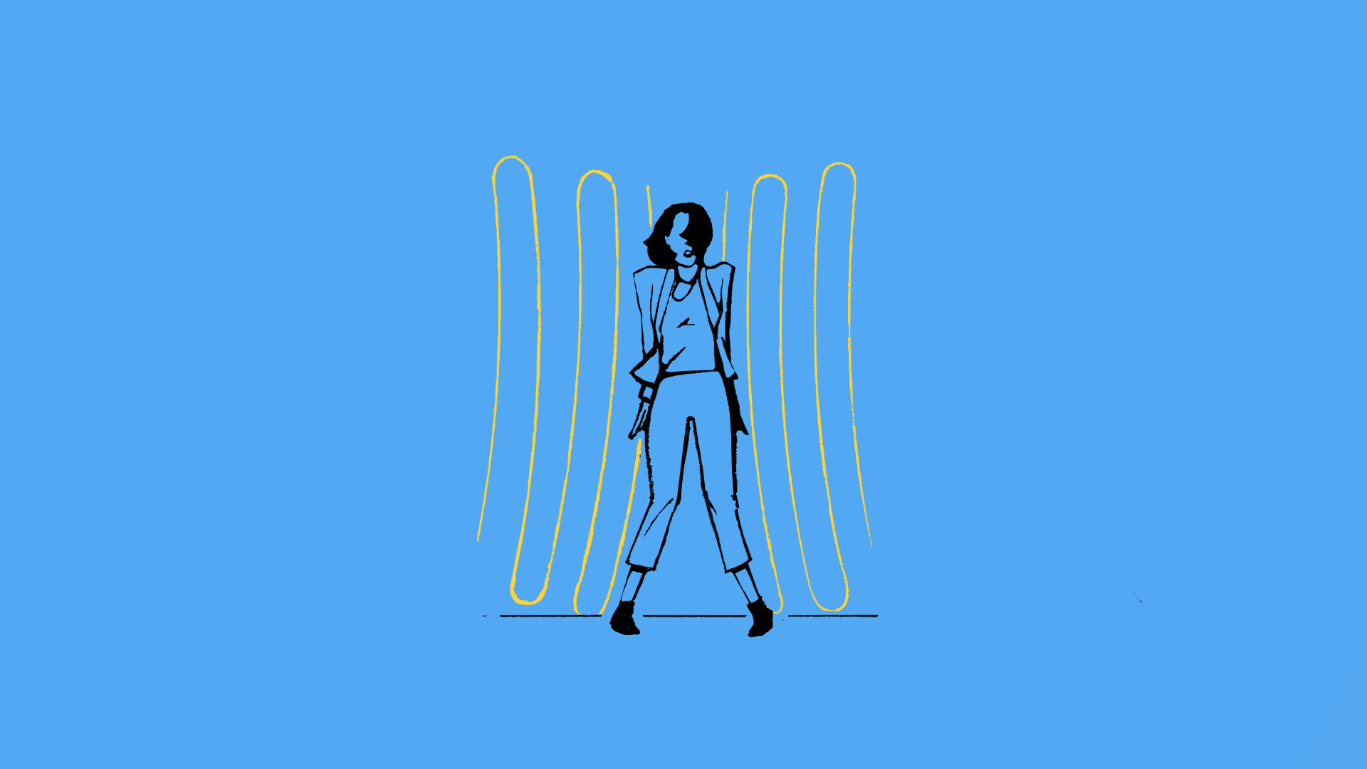 Rumor Mill Woman 1920×1080 Illustration of a Woman Standing