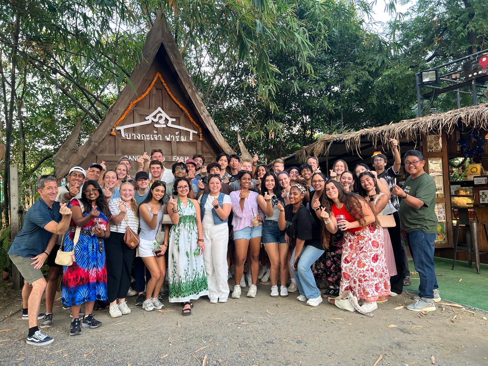 Student Tessa and a group of people